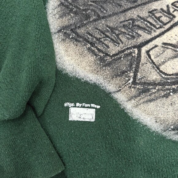 Vintage 90’s Harley Davidson Green RARE Side Winder Snake Crewneck Size Large - Picture 4 of 10